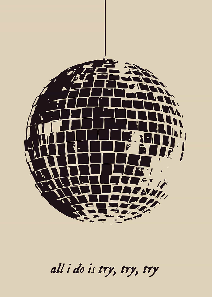 Disco Ball Mirror Ball Wall Art