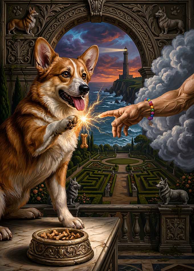 The Creation of Corgi and the dog