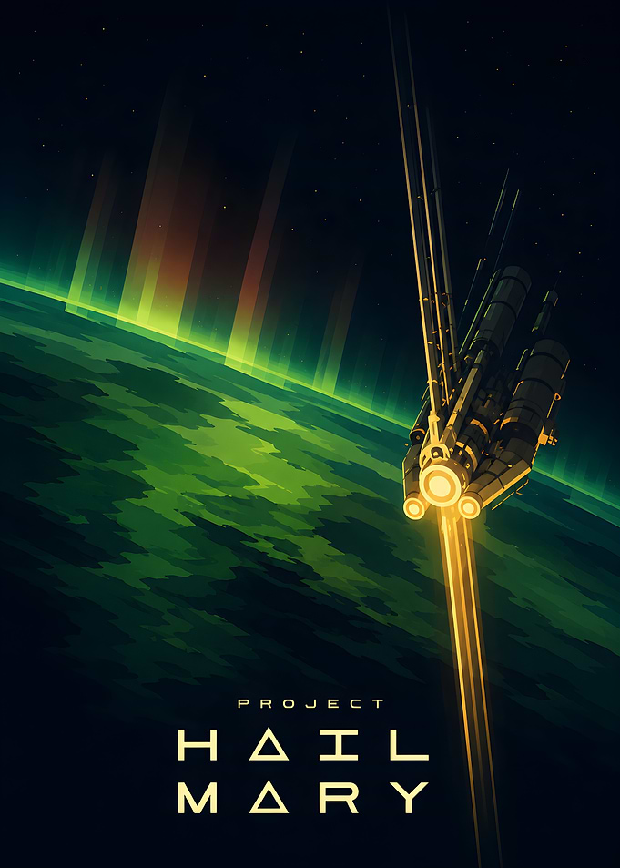 Project Hail Mary Space Poster