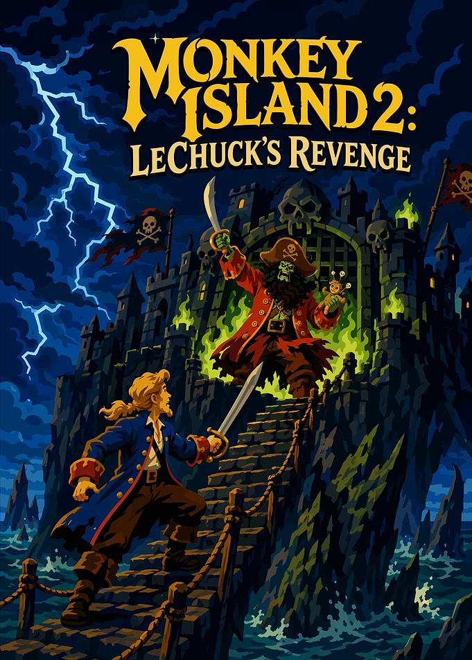 Monkey Island 2 LeChuck's Revenge Poster