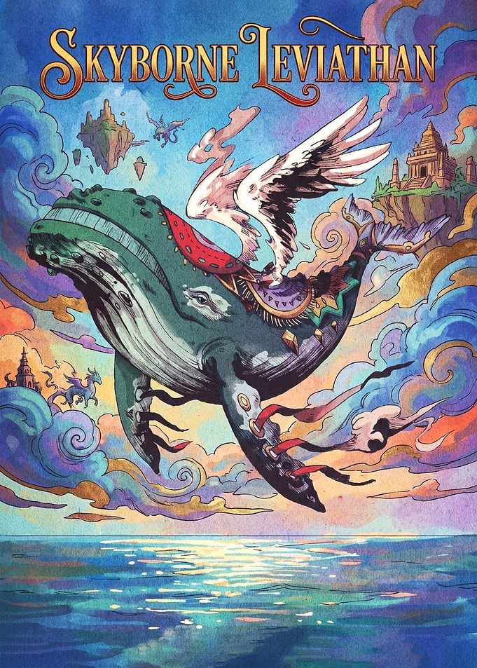 Skyborne Leviathan Fantasy Art