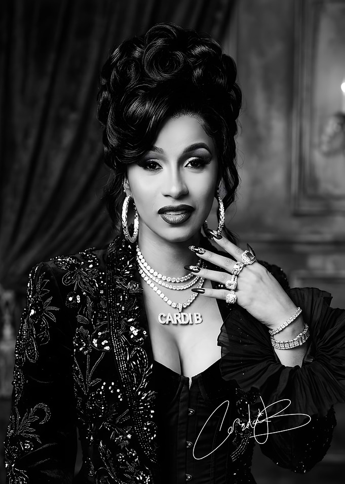 Cardi B Glamorous Portrait