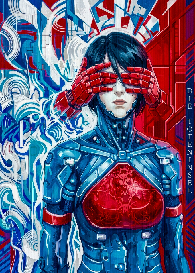 Cybernetic Android with Red Heart