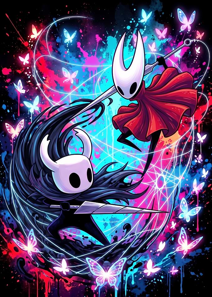 Hollow Knight and Hornet Battle