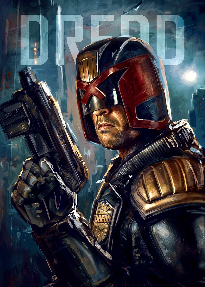 Judge Dredd Cinematic Portrait