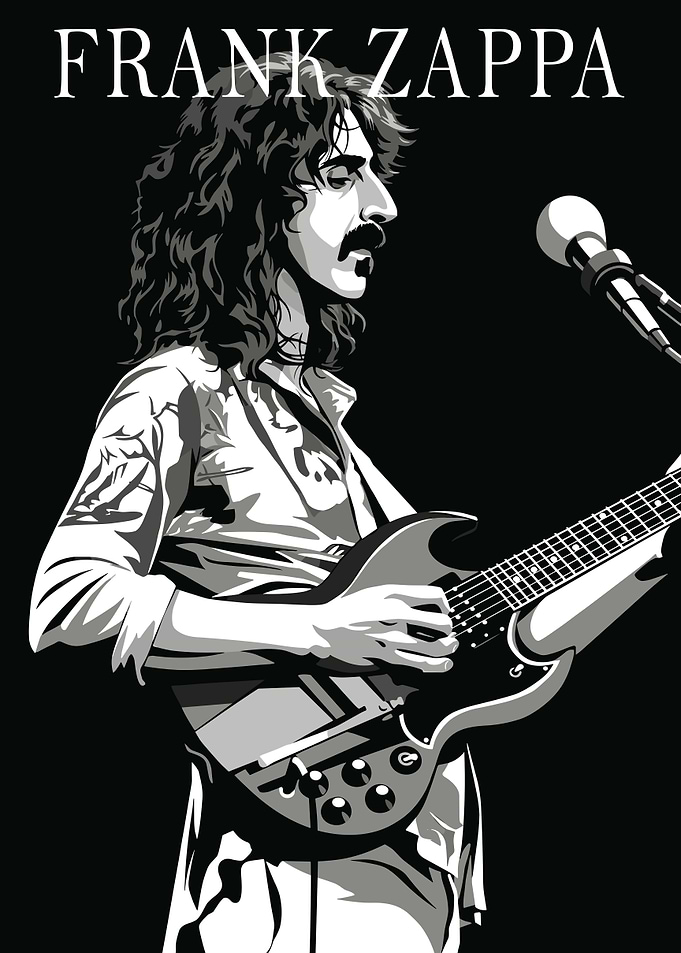 Frank Zappa Guitarist Poster