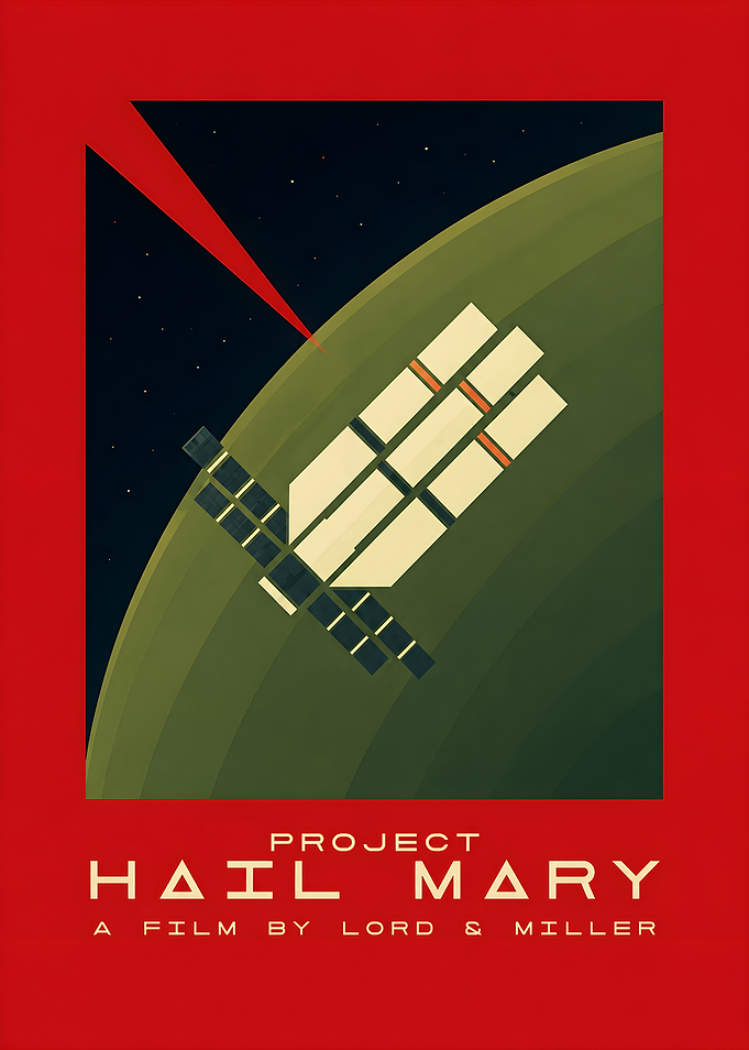 Project Hail Mary Minimalist Movie Poster