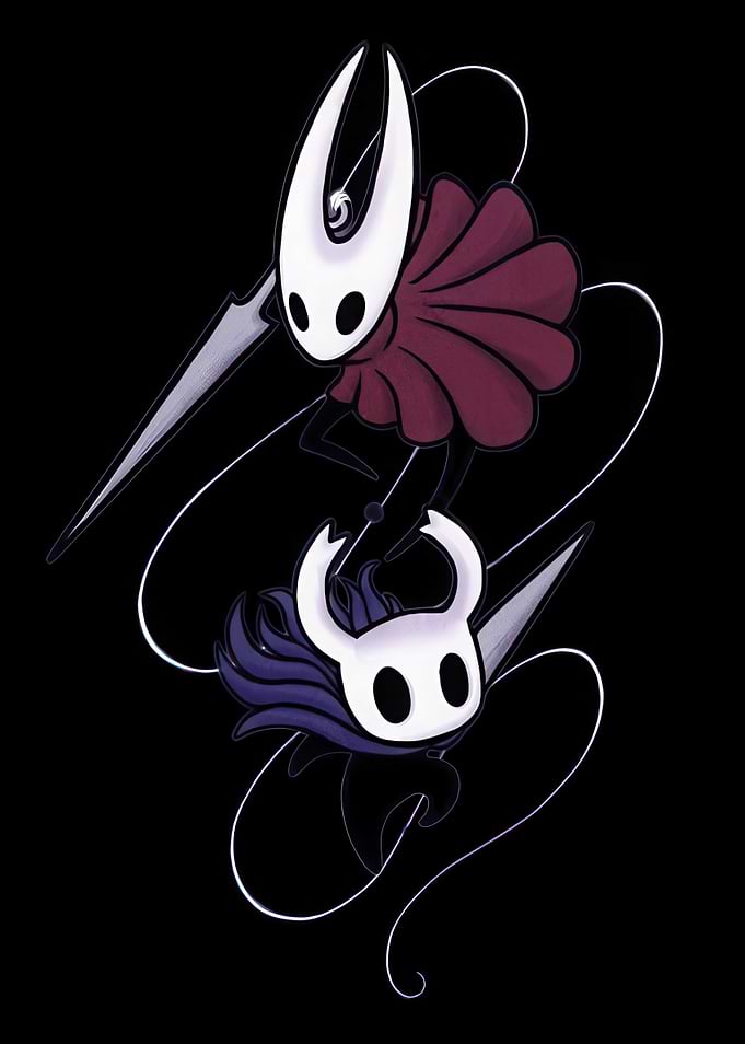 Hollow Knight and Hornet Illustration
