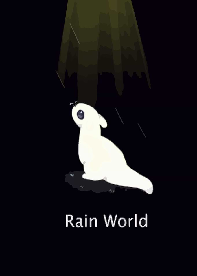 Rain World Slugcat Minimalist Poster