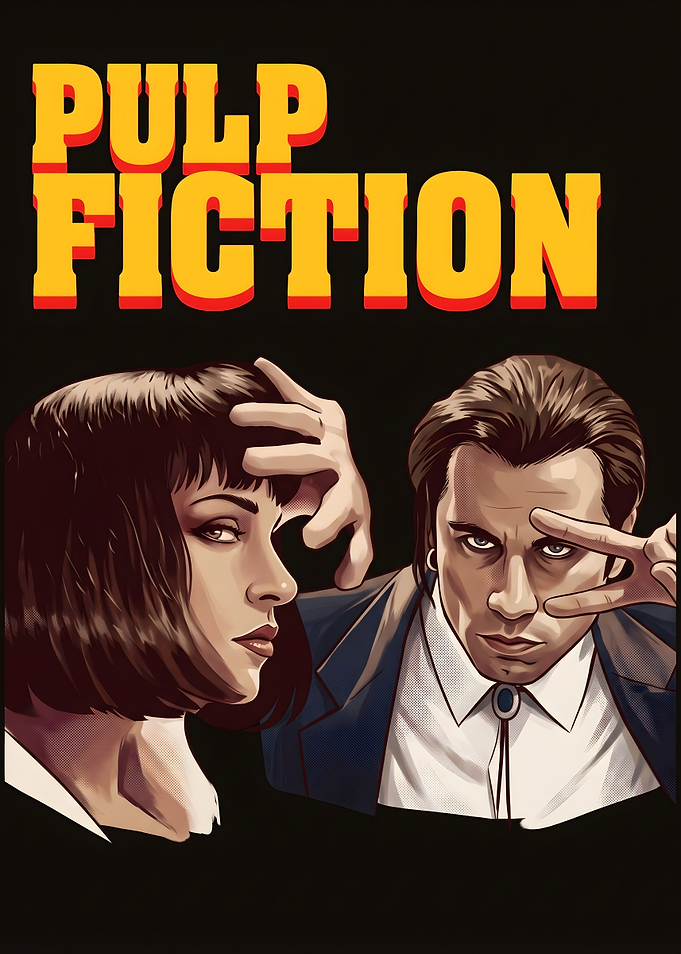 Pulp Fiction Movie Poster Art