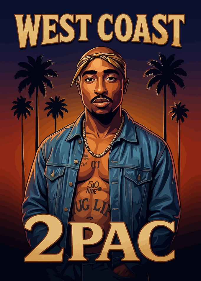 2Pac West Coast Poster Art