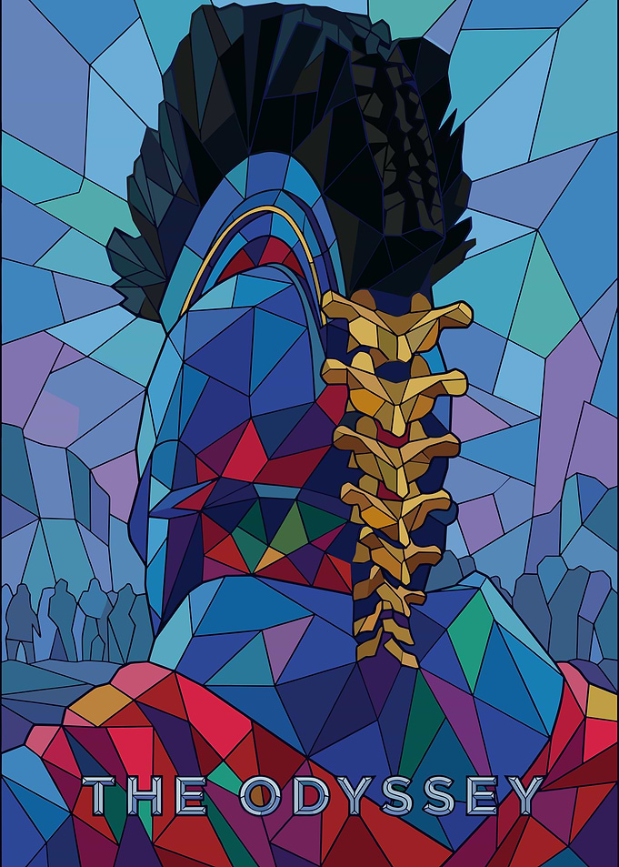 The Odyssey Stained Glass Poster