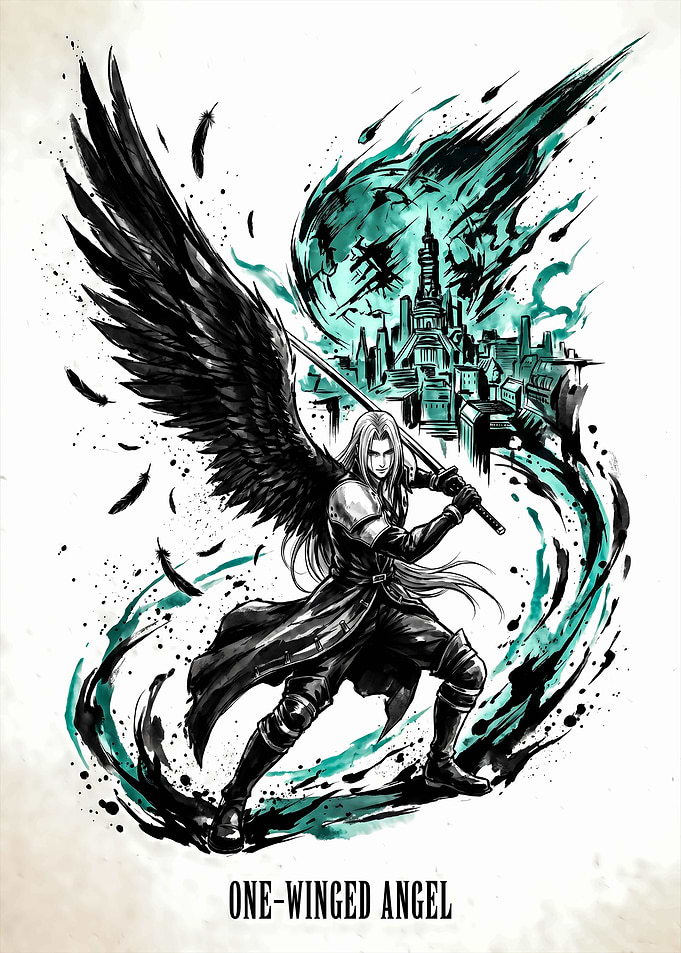 Sephiroth One-Winged Angel Fan Art