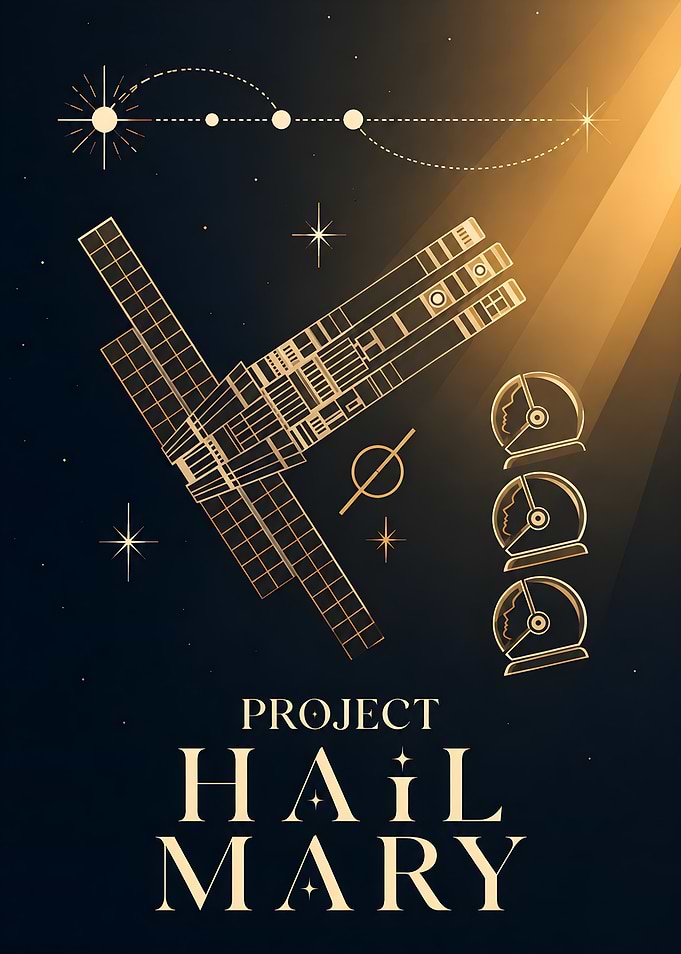 Project Hail Mary Space Poster