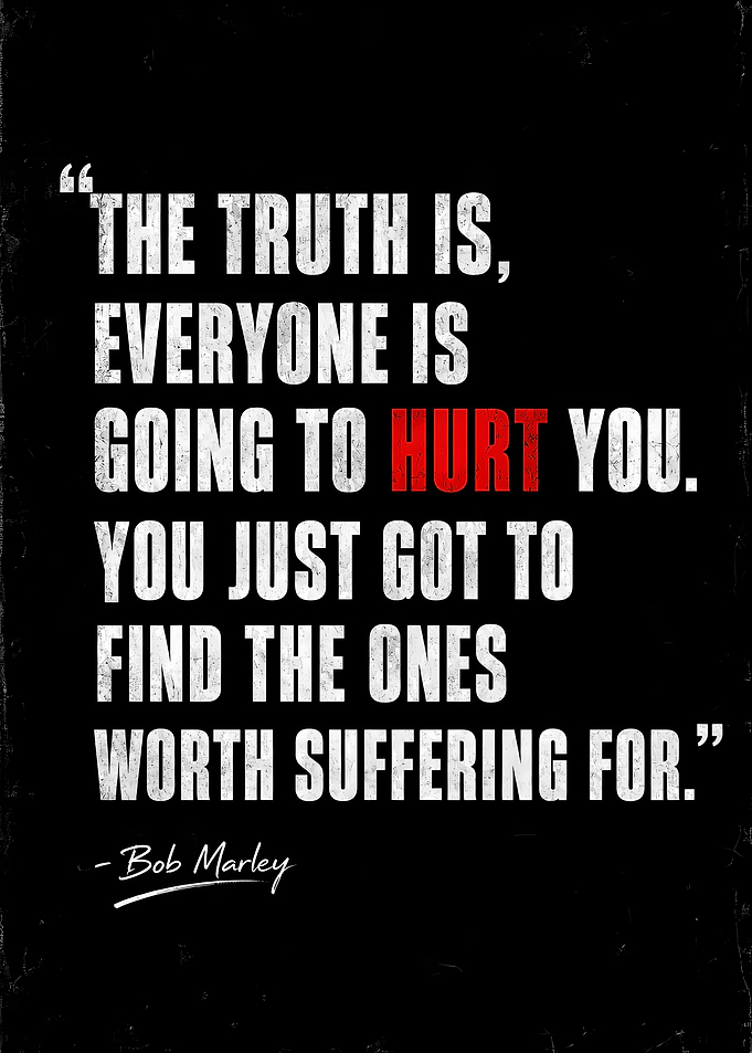 Bob Marley Inspirational Quote Poster