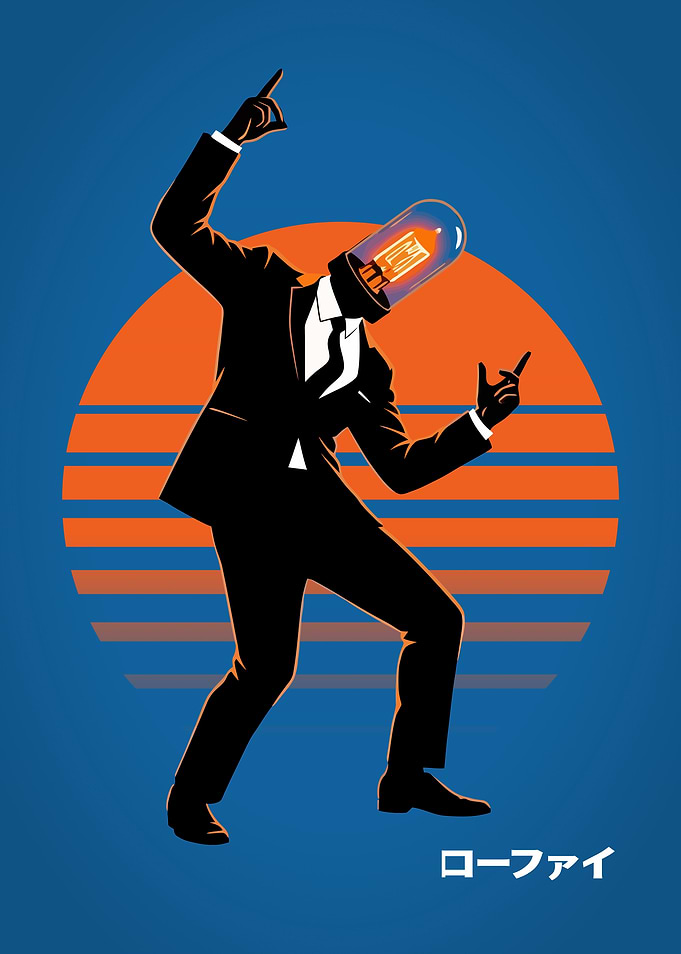 Retro Lo-Fi Vacuum Tube Man