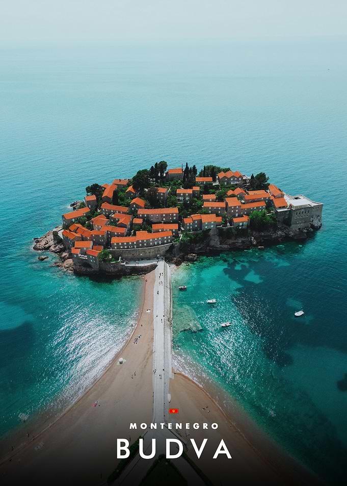 Sveti Stefan Island in Budva, Montenegro