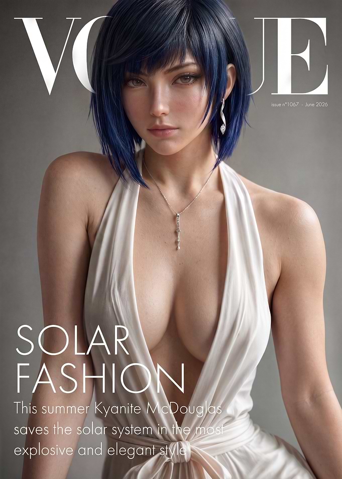 Vogue Magazine Cover Featuring Kyanite McDouglas