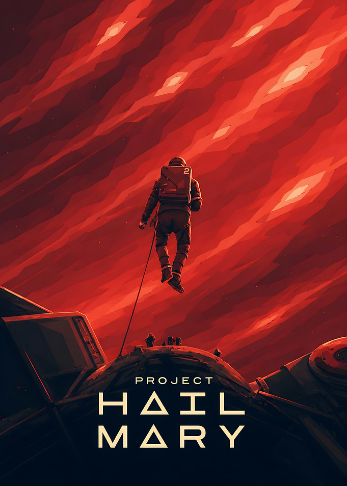 Project Hail Mary Space Poster