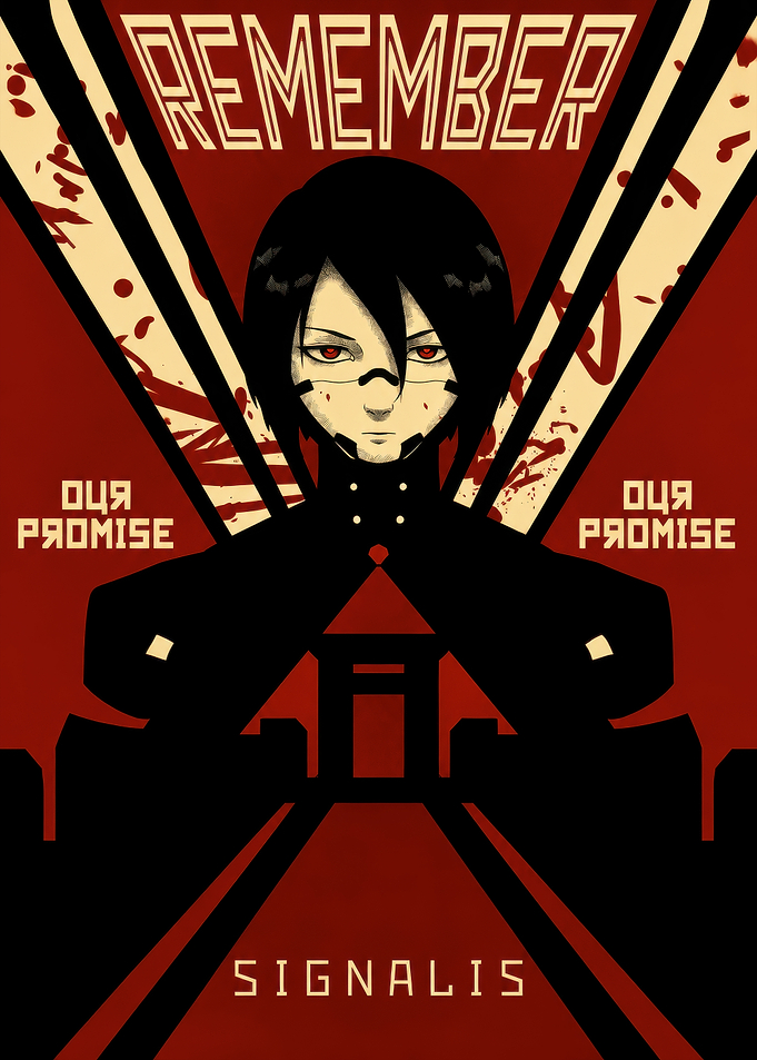 Signalis Elster Propaganda Poster