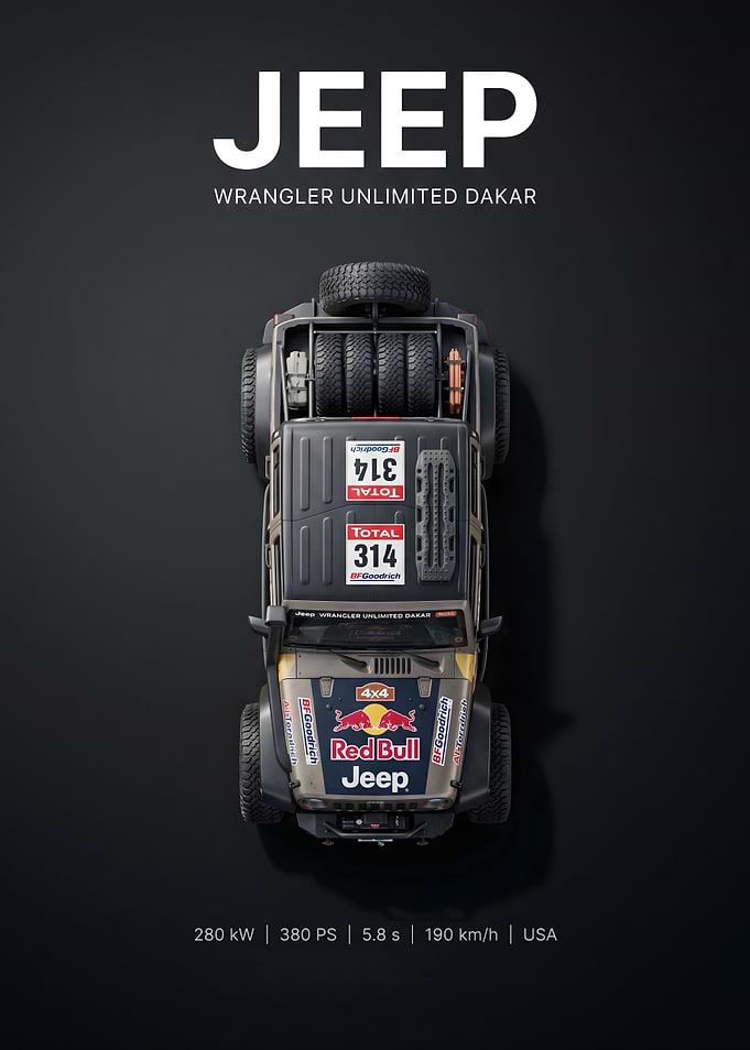 Jeep Wrangler Unlimited Dakar Rally Car