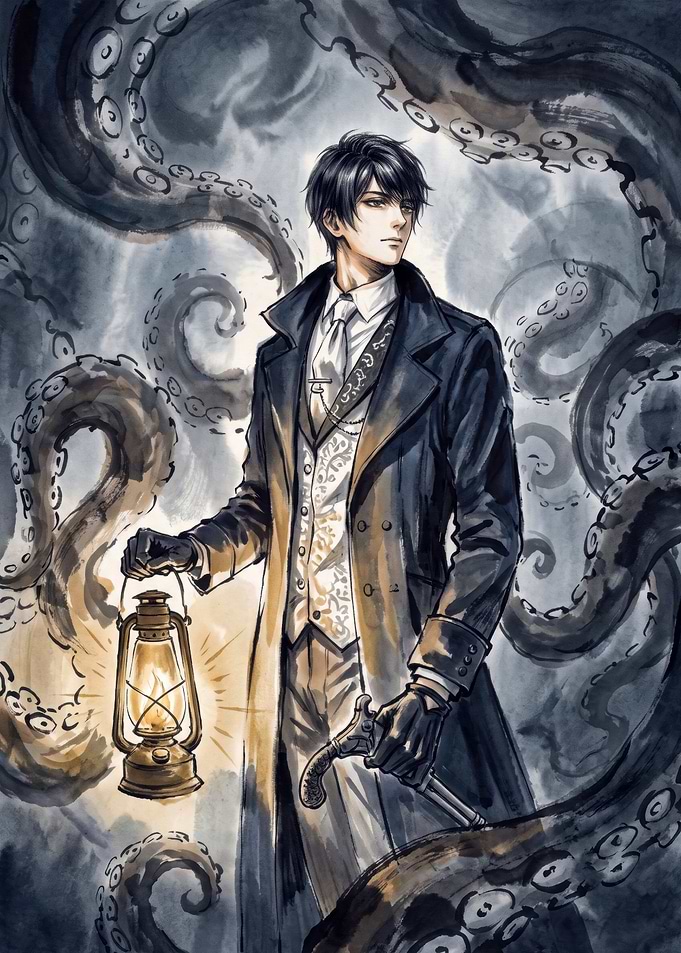 Victorian Gentleman with Tentacles lord of mysteries