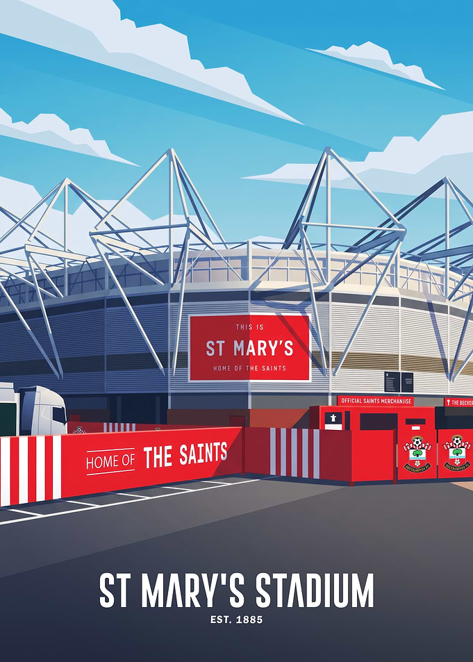 St Mary's Stadium Southampton FC Poster