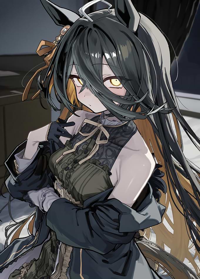 Anime girl with horse ears
