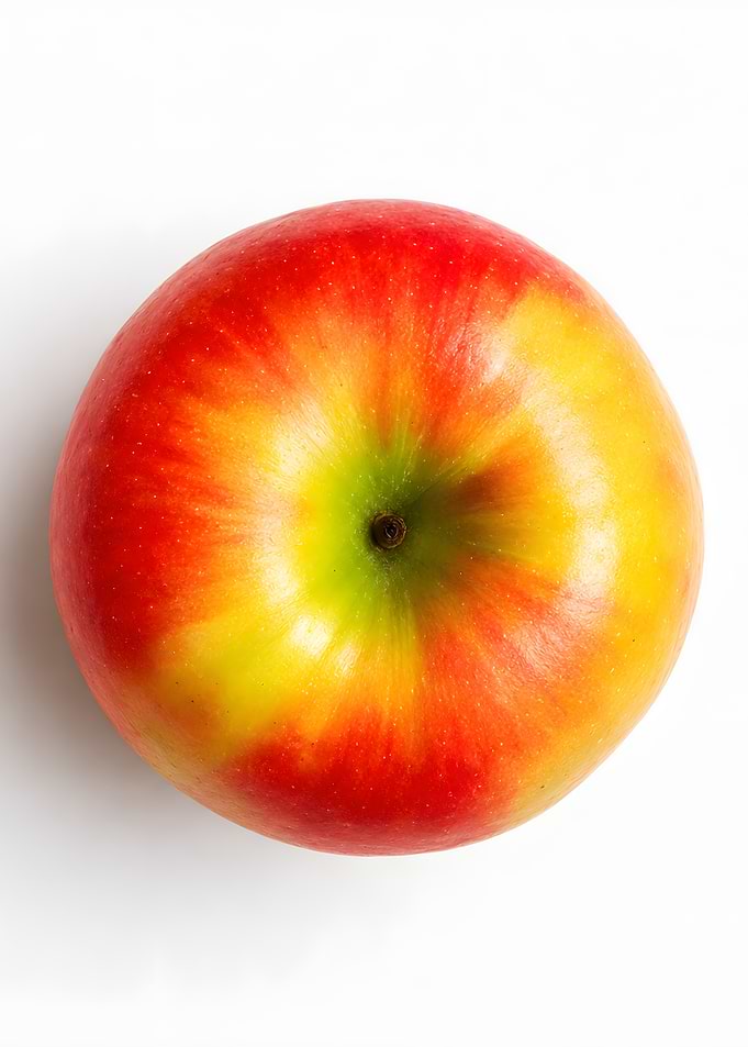 Top View of a Fresh Apple