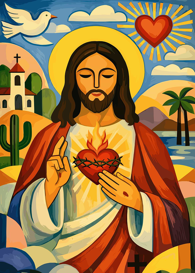 Sacred Heart of Jesus Religious Art