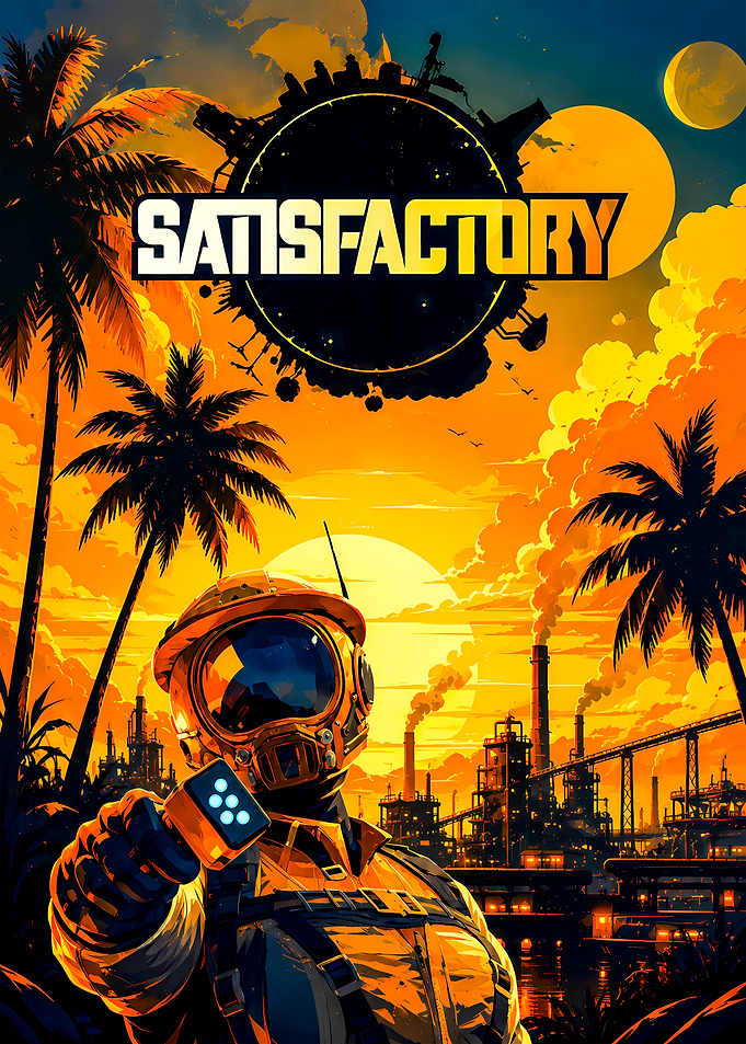 Satisfactory Game Poster