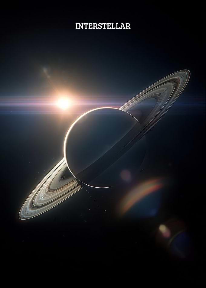 Interstellar Movie Poster Saturn