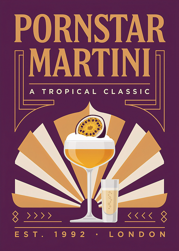 Pornstar Martini Vintage Cocktail