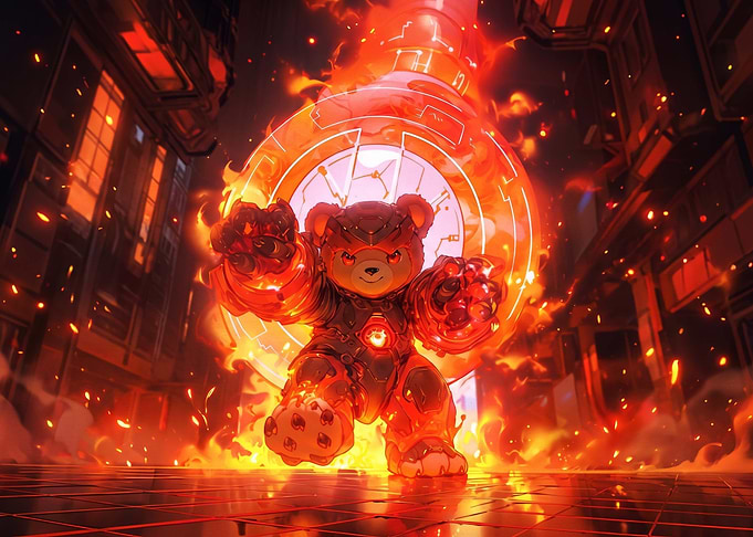 Armored Fire Bear Warrior