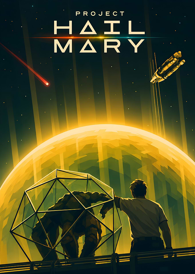 Project Hail Mary Space Poster