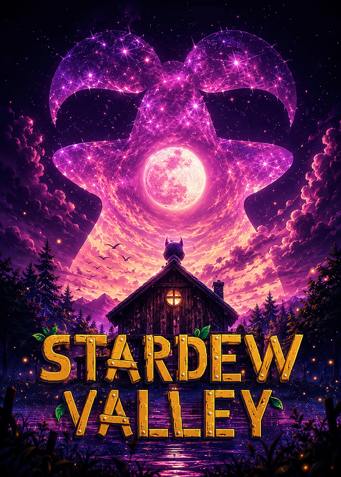 Stardew Valley Magical Night Poster