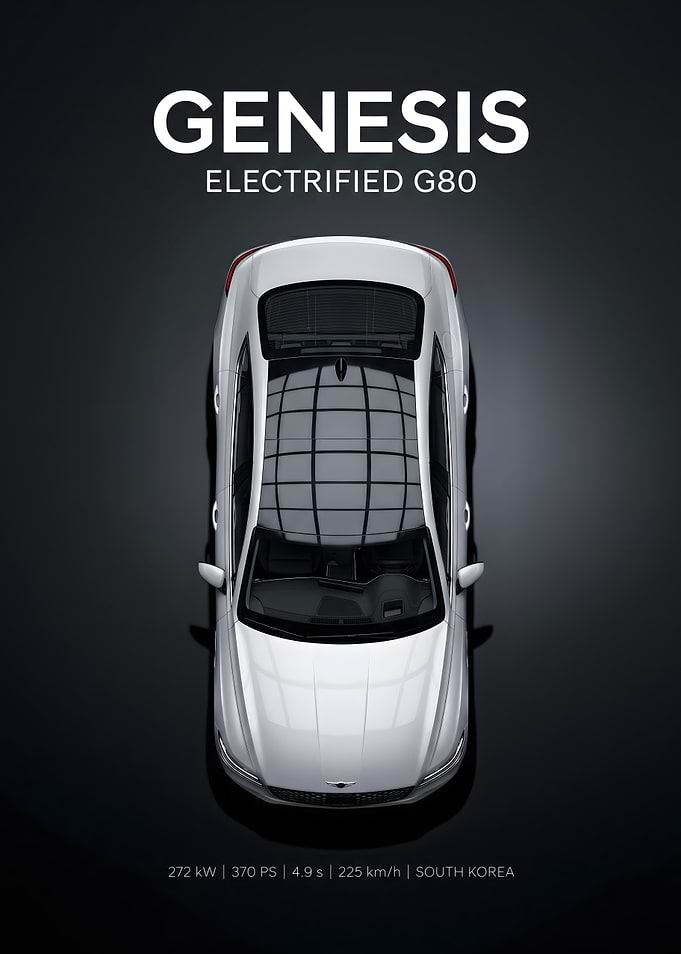 Genesis Electrified G80 Top View
