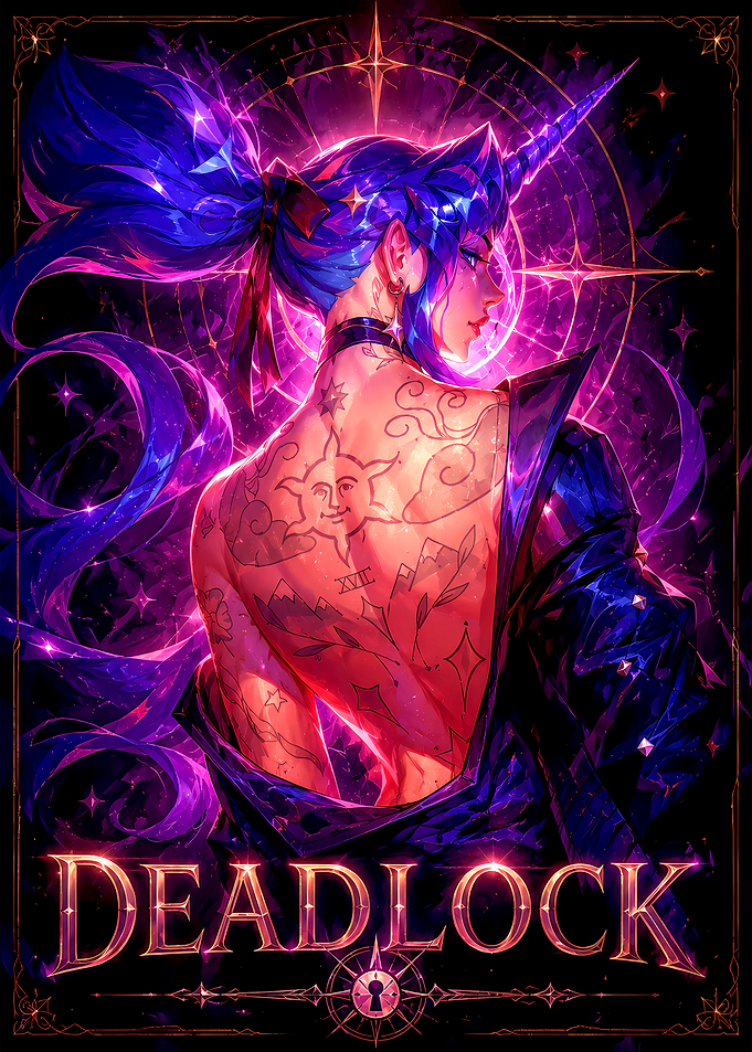 Deadlock Fantasy Character Poster