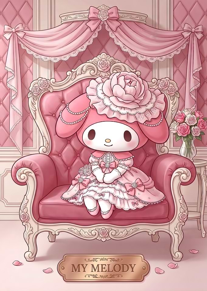 My Melody in Elegant Pink Dress