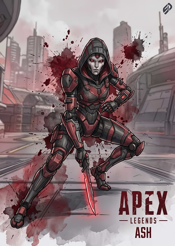 Apex Legends Ash Character Illustration