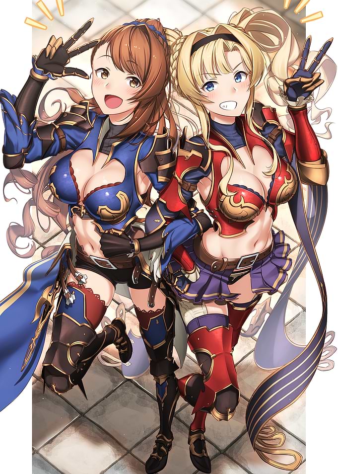 Granblue Fantasy Beatrix and Zeta