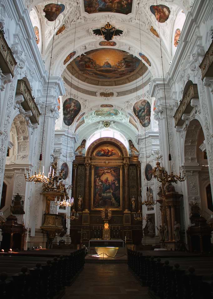 Ornate Baroque Church Interior