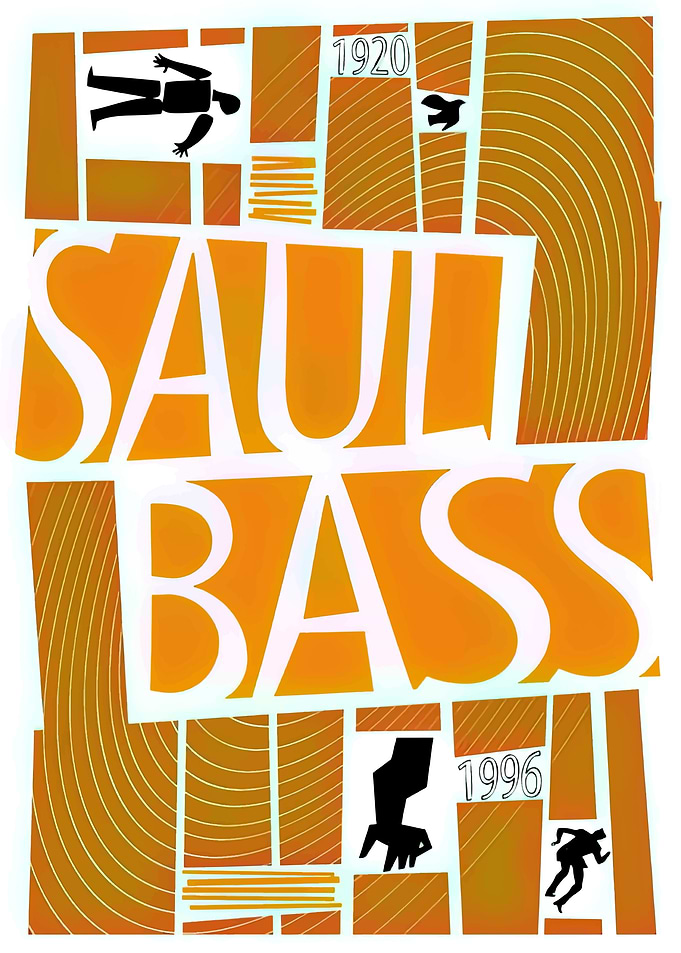 Saul Bass Tribute Graphic Poster