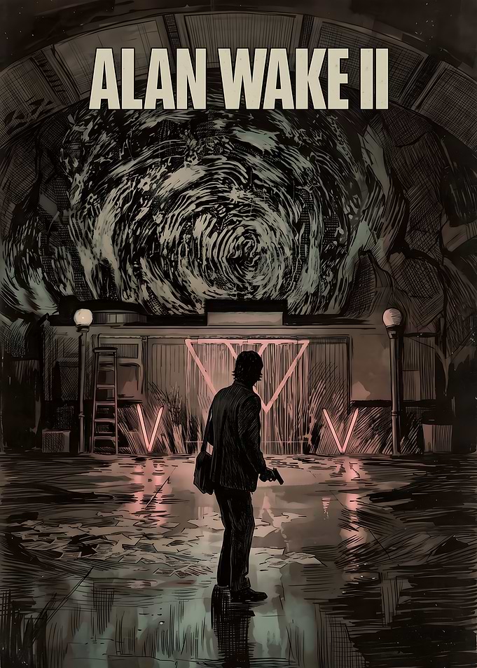Alan Wake 2 Dark Place Poster