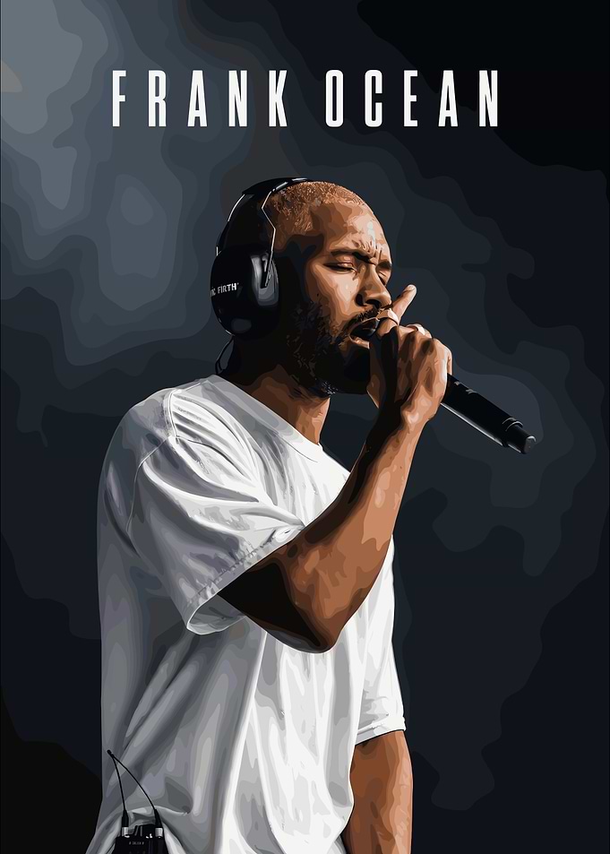 Frank Ocean Minimalist Concert Poster