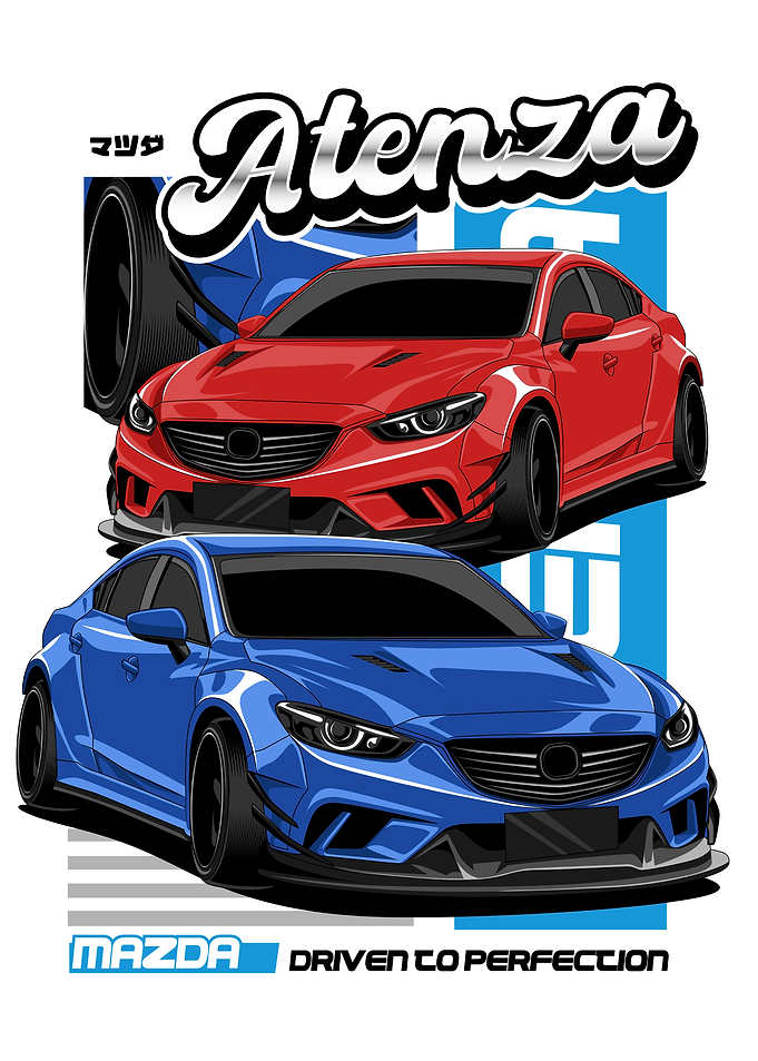 Atenza Performance Car Illustration