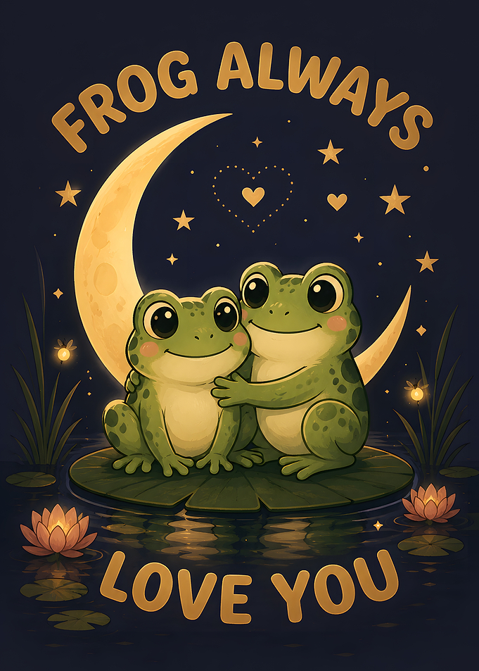 Frog Always Love You Illustration
