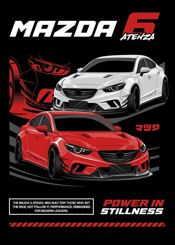 Mazda 6 Atenza Automotive Poster