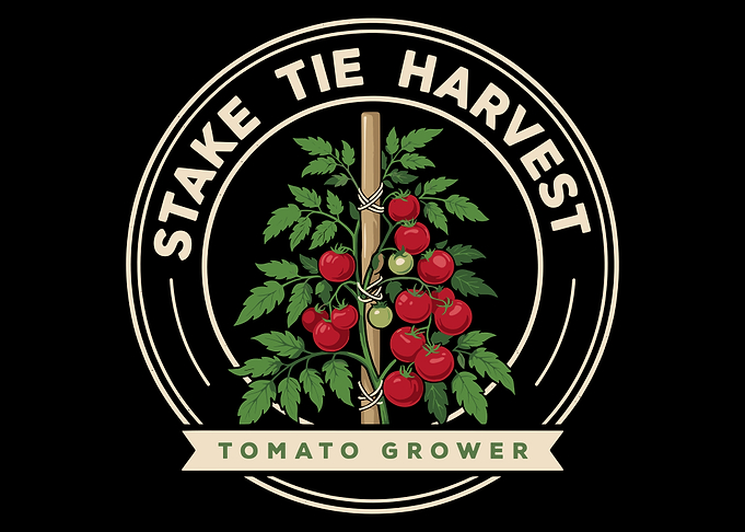 Stake Tie Harvest Tomato Grower Logo