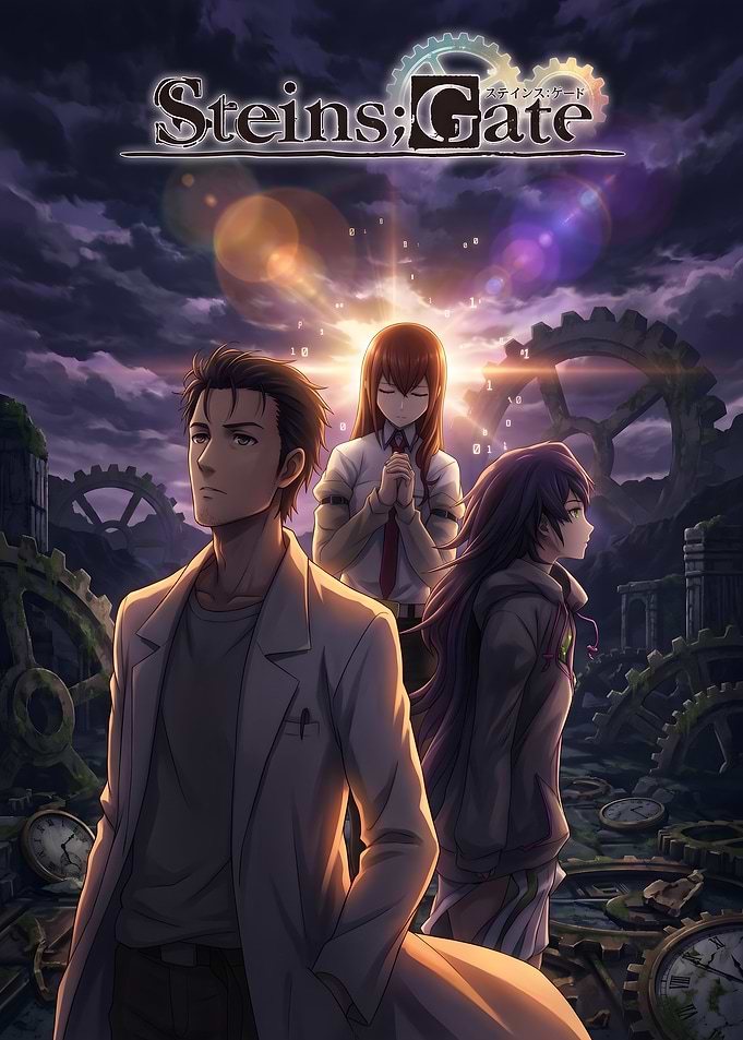 Steins;Gate Anime Key Visual Poster
